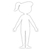 SET DE 2 FORMES GEANTES A DECORER, SILHOUETTE ENFANT GAMME BLANCHE CARTON