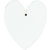 LOT 20 FORMES À DÉCORER COEUR GAMME BLANCHE CARTON